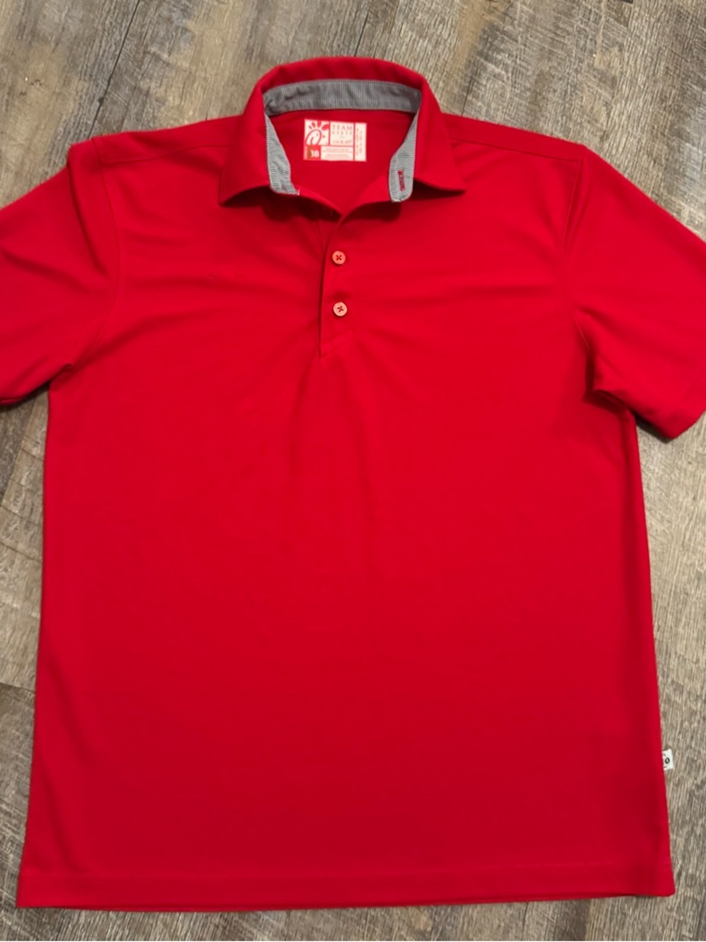 Chick Fil A Uniform Polo Shirt Red Medium
